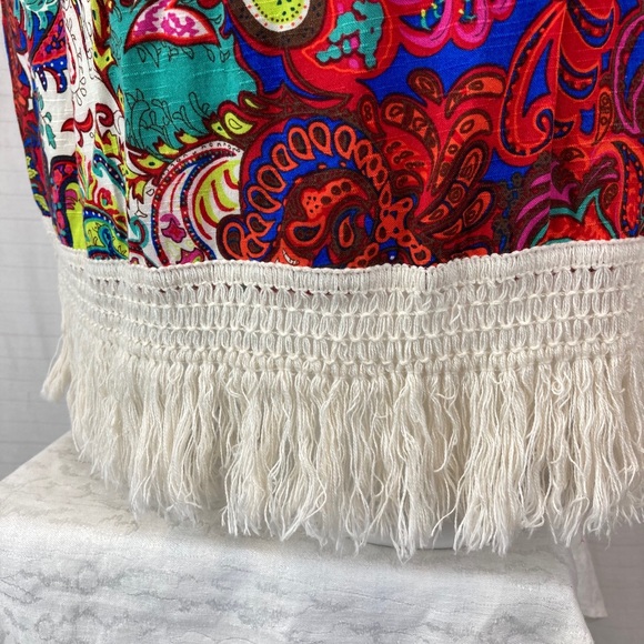 🚨SOLD BOGO BLACK BEAD Bohemian Print Tunic - Picture 4 of 5